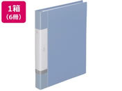 G)リヒトラブ/リクエスト クリヤーブック差替式A4 30穴 背幅35mm 水 6冊/G3802-14