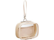 リヒトラブ/myfa デコレーションボックスポーチ ミニミニ・ワイド シフォンベージュ