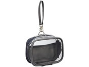 リヒトラブ/myfa デコレーションボックスポーチ ミニミニ・ワイド チャコールブラック