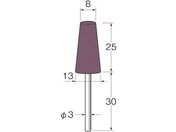 リューター/軸付グリーンカーボランダムゴム砥石外径 mm :8粒度 # :46 R3331