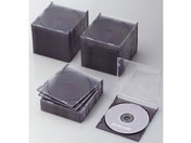 エレコム Blu-ray DVD CDスリムケース クリアブラック 50枚