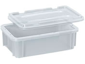 矢崎化工/ポリコンテナー(蓋付)ボックスコンテナー 10-3245-0003 クリア PT-5(330X210X115MM)