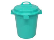 矢崎化工/ポリペール(蓋付) 30L ブルー/YL-30