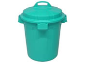 矢崎化工/ポリペール(蓋付) 48L ブルー/YL-50