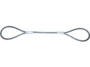 TRUSCO ワイヤーロープスリング Aタイプ アルミロック 16mm×3m