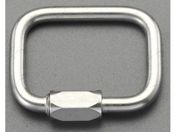 エスコ/クイックリング ステンレス製 28.0×23.5×3.0mm/EA638HT-2