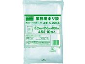 TRUSCO/業務用ポリ袋 厚み0.05×45L 10枚入/A-0045