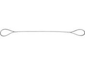 TRUSCO ワイヤーロープスリング Aタイプ アルミロック 8mm×1.5m