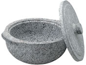 EBM/長水 遠赤 石鍋 石蓋付 土鍋風 20cm