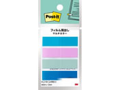 G)3M/ポストイット フィルム透明見出し 44mm×12mm マルチカラー2