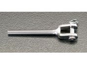 エスコ/止め金具 左・雄ねじ ステンレス製 M12×80mm