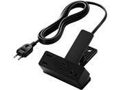 エレコム/電源タップ クリップ 2.5m USBポート付 クロ/T-U05-3225BK