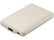 エレコム/モバイルバッテリー 5000mAh &me グレージュ/DE-C45-5000GB