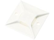 パンドウイット/マウントベース ゴム系粘着テープ付き 白 (50個入)/ABM3H-A-L