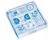 キングジム/透明スタンプ 氷印 セット (フラワ-セット)/CLSS-003