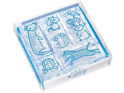 キングジム/透明スタンプ 氷印 セット (ドウブツセット)/CLSS-006