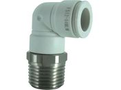 チヨダ/ファイブSUSメイルエルボ 白 12mm・R1/2/FS12-04MLW