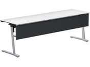 G)コクヨ/フラップテーブル カーム 幕板付 ホワイト 脚銀 W2100×D600