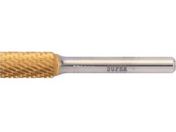 スーパー/スーパー超硬バー チタンコーティング ロー付タイプ 円筒型(ダブルカット)刃径:9.5mm 軸径:6.0mm/SBT1C06