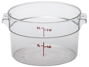 Cambro/キャンブロ 丸型 フードコンテナー本体 RFSCW2 クリア