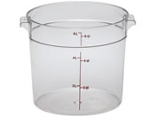 Cambro/キャンブロ 丸型 フードコンテナー本体 RFSCW6 クリア