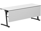 G)コクヨ/フラップテーブル カーム 棚幕板付 ホワイト 脚黒 W1800*D600