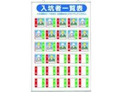 つくし/標識 「入坑者一覧表 30人用」/134-A