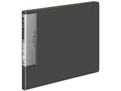 G)コクヨ/クリヤーブック ウェーブカット A4横20P 濃灰 4冊/ラ-T565DM