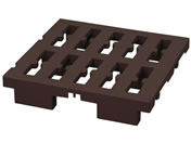 LIV PLUS/�x�X�g�R �}���`�p���b�g �n�[�t �u���E�� 37.5�~38cm