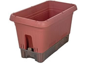 LIV PLUS/ベストコ プランター キャスター付 500型 テラコッタ