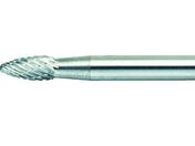 TRUSCO/超硬バー 楕円型 Φ3×刃長6×軸3 ロング ダブルカット/TB51A030L75