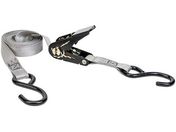 エスコ/ベルト荷締機 ラチェット式 灰 225kg 25mm×4.2m