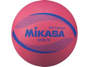 ミカサ/カラーソフトバレーボール 検定球 レッド/MSN78R