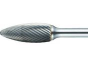 TRUSCO/超硬バー 楕円型 Φ8×刃長19×軸6 ロング シングルカット/TB51C080SL150