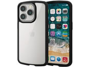 エレコム/iPhone14 Pro ケース カバー ハイブリッド/PM-A22CTSLFCBK