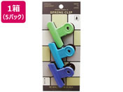 ミツヤ/POPプラスチッククリップ 中 T緑青紫3本×5/POPC-01P-TGBV