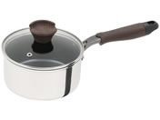 LIV PLUS/ベストコ 片手鍋 16cm ミラー ガラス蓋付き