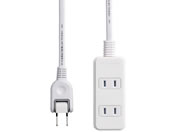 エレコム/雷ガードタップ シャッター付 3個口 1m/T-KST02-22310WH
