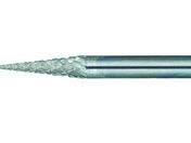 TRUSCO/超硬バー テーパー型 Φ3×刃長11×軸3 ロング ダブルカット/TB5A031L75