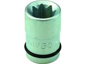 FPC/インパクト用 スーパースリム 袋ナット用ソケット 差込19mm 対辺四角/6WGQ-20