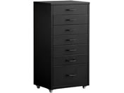 宮武製作所/ドロワーキャビネット Muun 7段 ブラック/DCB-7S