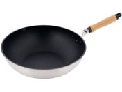 LIV PLUS/ベストコ 深型フライパン 30cm ガス火専用 シルバー