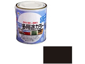 アサヒペン/水性多用途カラー 1.6L ツヤ消し黒