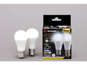 G)アイリスオーヤマ/LED電球 E17 広配光 25形相当 昼光色 2個