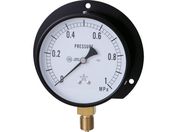 右下/一般圧力計(B枠立型・φ100) 圧力レンジ0.0~1.60MPa/G421-211-V-1.6MP