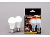 G)アイリスオーヤマ/LED電球 E17 広配光 40形相当 電球色 2個