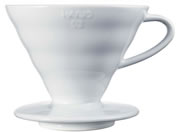 HARIO/V60 透過ドリッパー02 セラミックW/VDCRー02ーW
