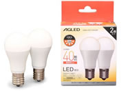 G)アイリスオーヤマ/LED電球 E17 広配光 40形 電球色 2個2万h