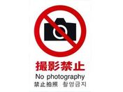 光/多国語ピクトサイン 撮影禁止/TGP2032-2