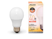 アイリスオーヤマ/LED電球 E26 広配光 40形相当 電球色2万時間